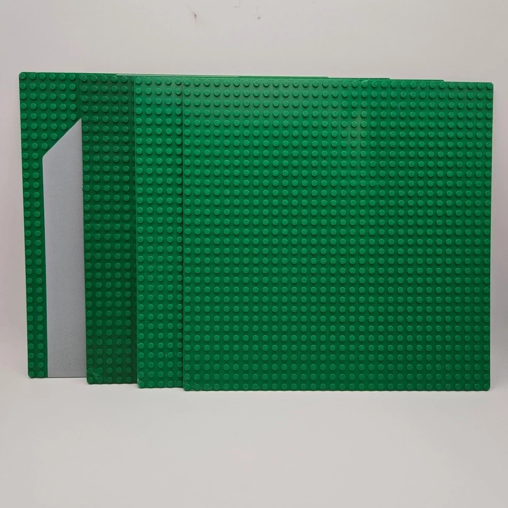 LEGO 10x10 Green Baseplate Set 32x32 Stud Road Path Building Plate 4pc
